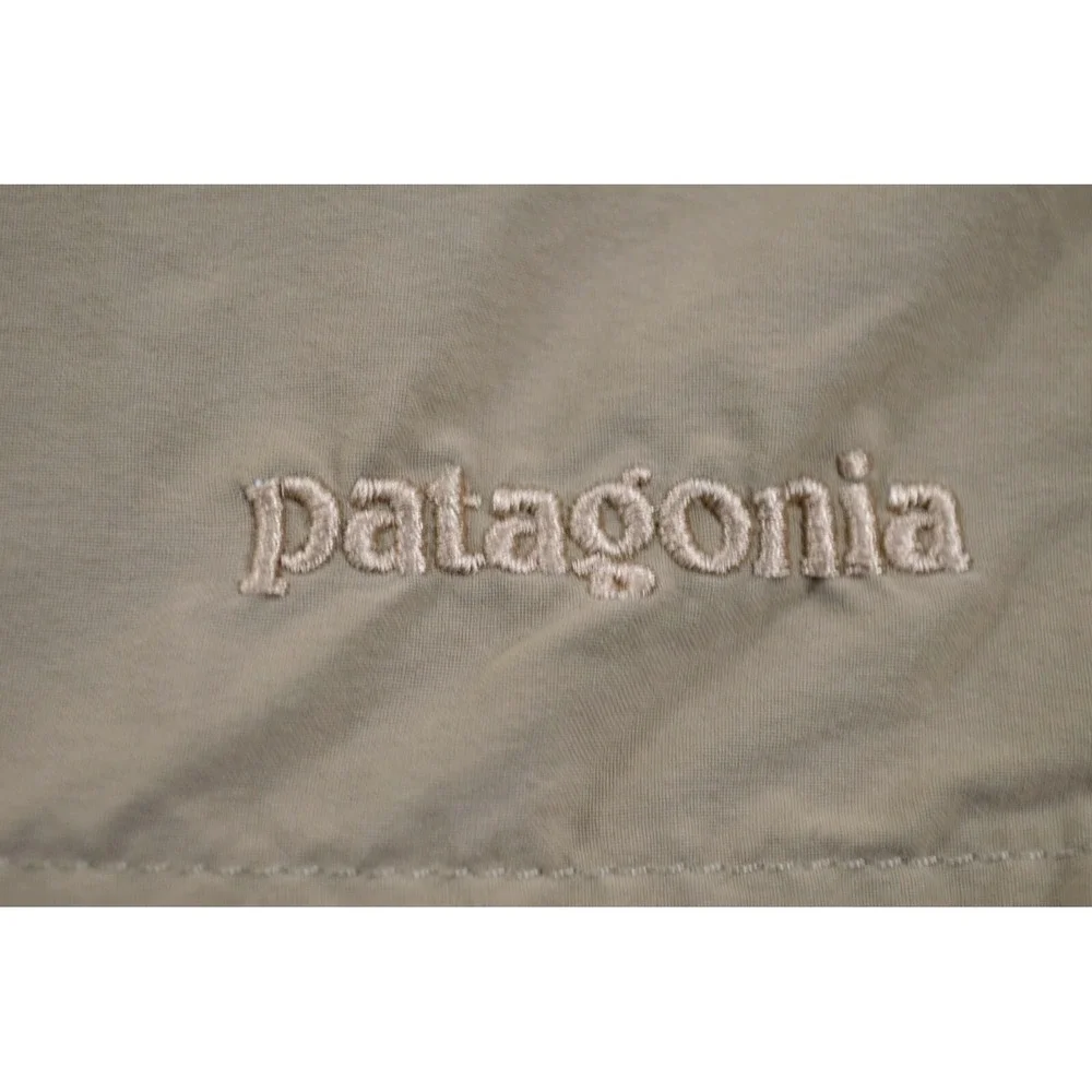 Patagonia Nylon Blend Shorts Mens 40 Beige Walk Drawstring Canoe Kayaking Hiking